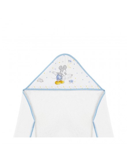 Capa de Baño disney Mickey Blanco Azul