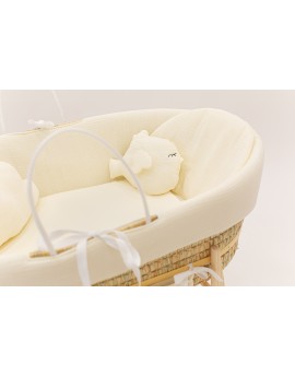 Moises de bebe Folk Gasa Beige