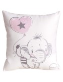 COJIN CUNA ELEFANTINO ROSA