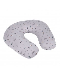 Cojín lactancia cabañas Gris