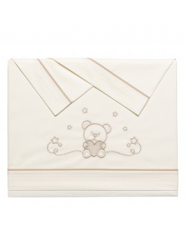 Juego sábanas Cuore Beis