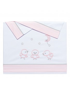 Juego sábanas Chicks Rosa