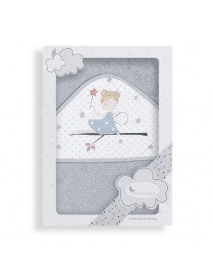 Capa de Baño varita gris