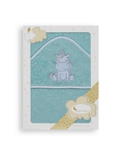 Capa de Baño unicornio verde 2