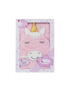 Capa de Baño unicornio rosa